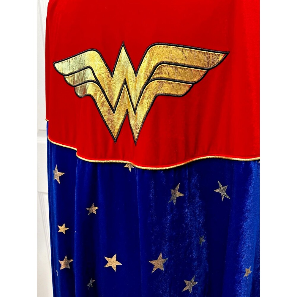 Wonder Woman Adult Costume Accessory Cape Velvet DC Comics Superhero Halloween - Picture 7 of 12